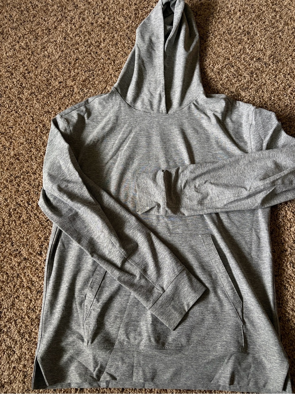 Outdoor Voices Heather Gray Men's Hooded Pullover